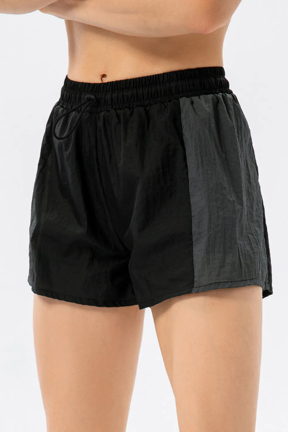 Color Block Drawstring Active Shorts Carauana Store
