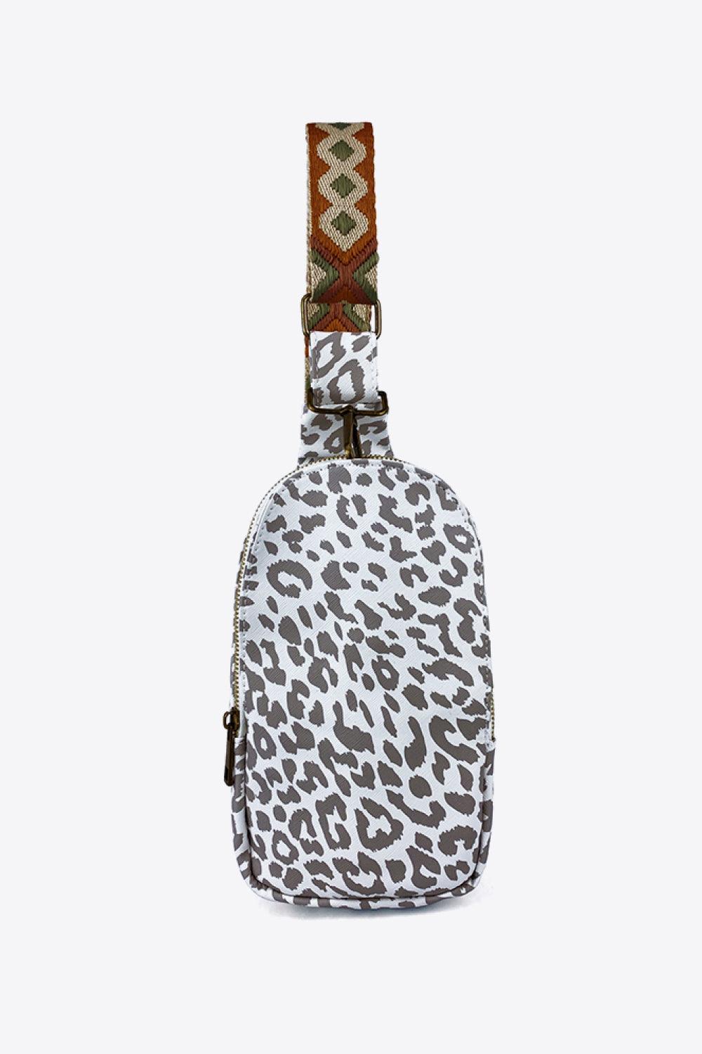 Printed PU Leather Sling Bag