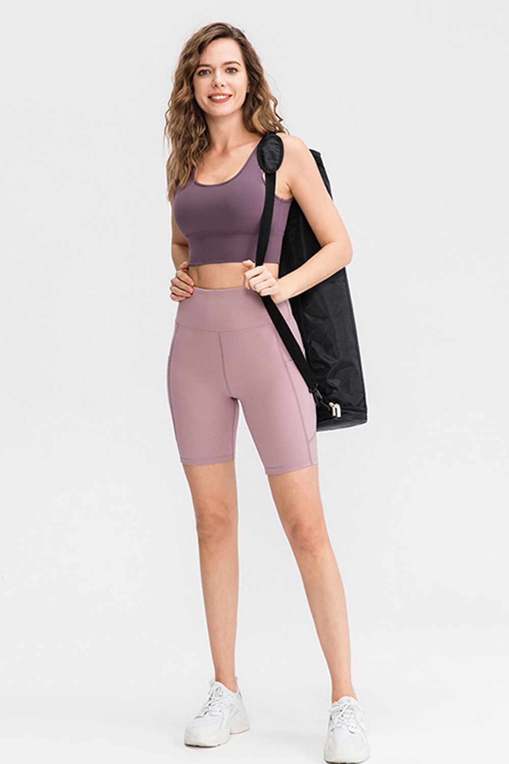 Wide Waistband Sports Shorts with Pockets Carauana Store