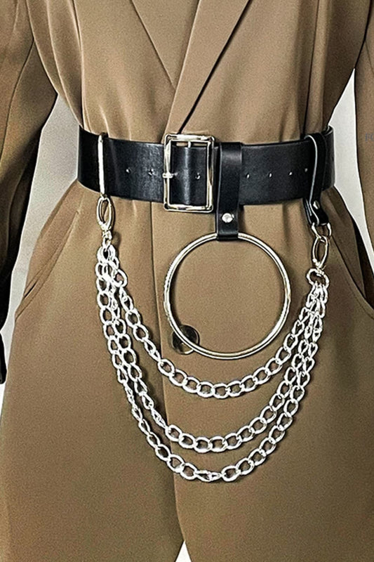 PU Belt with Chain Carauana Store