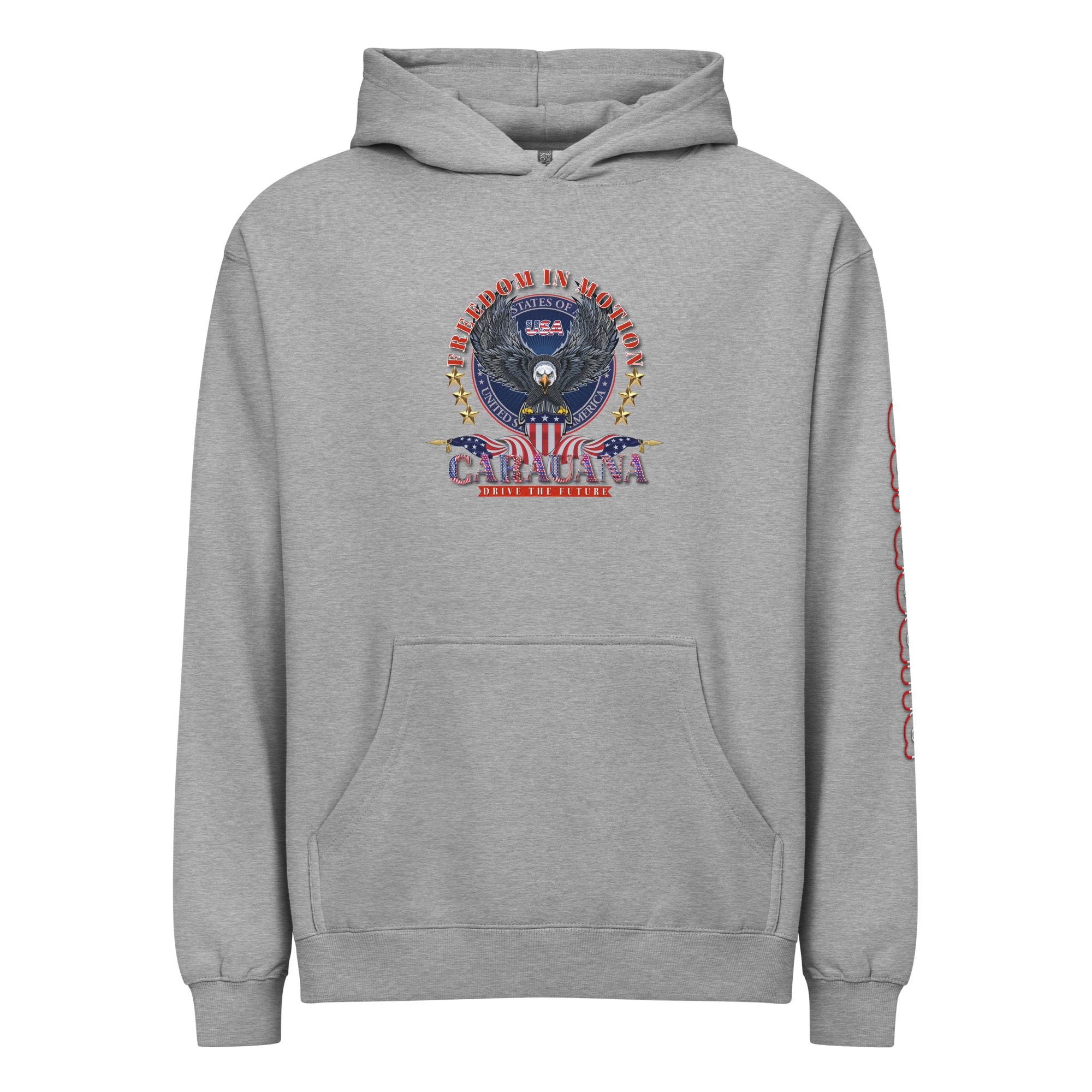 CaRaUaNa unisex hoodie Grey Cotton - CaRaUaNa Fashion