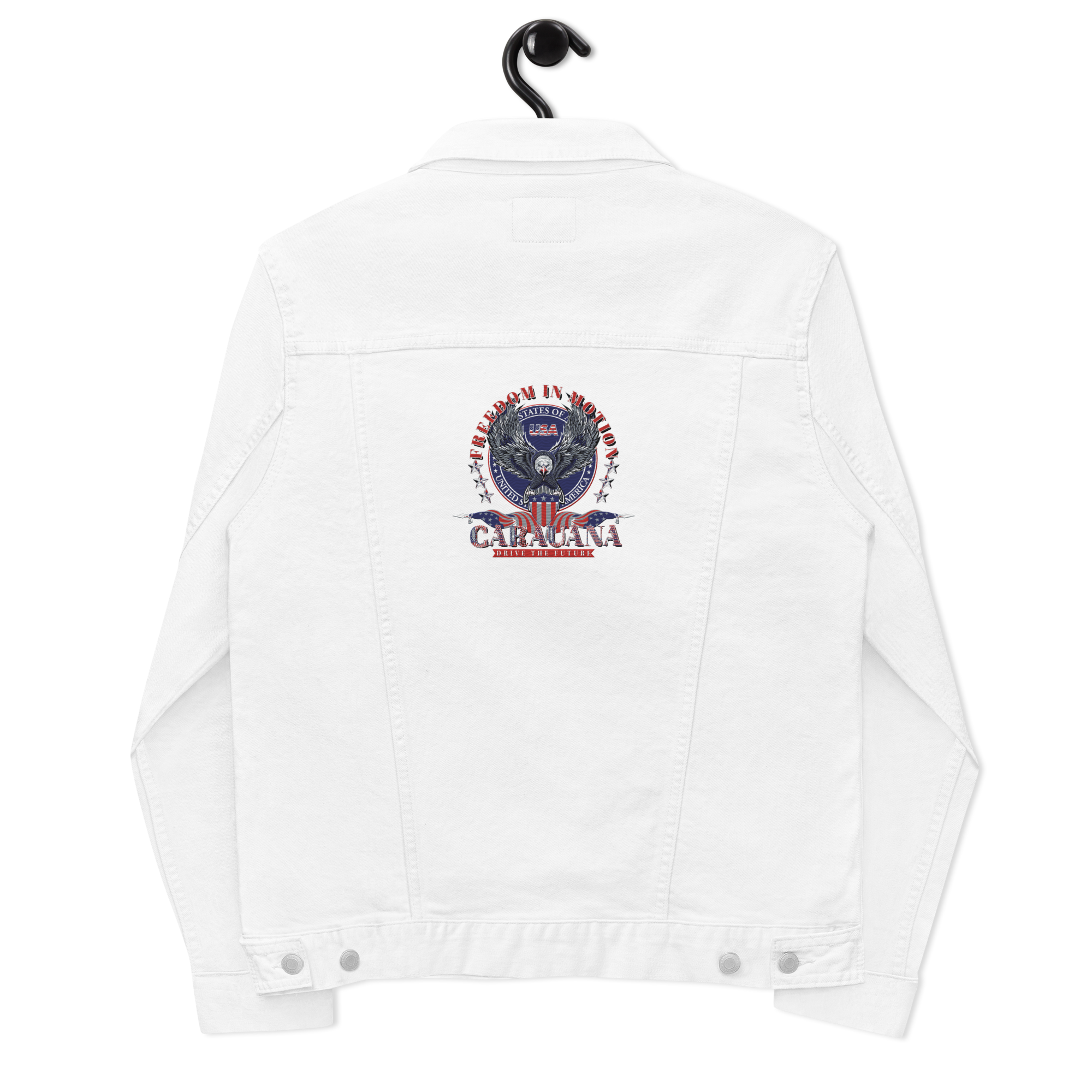 CaRaUaNa Original denim jacket white Carauana Store