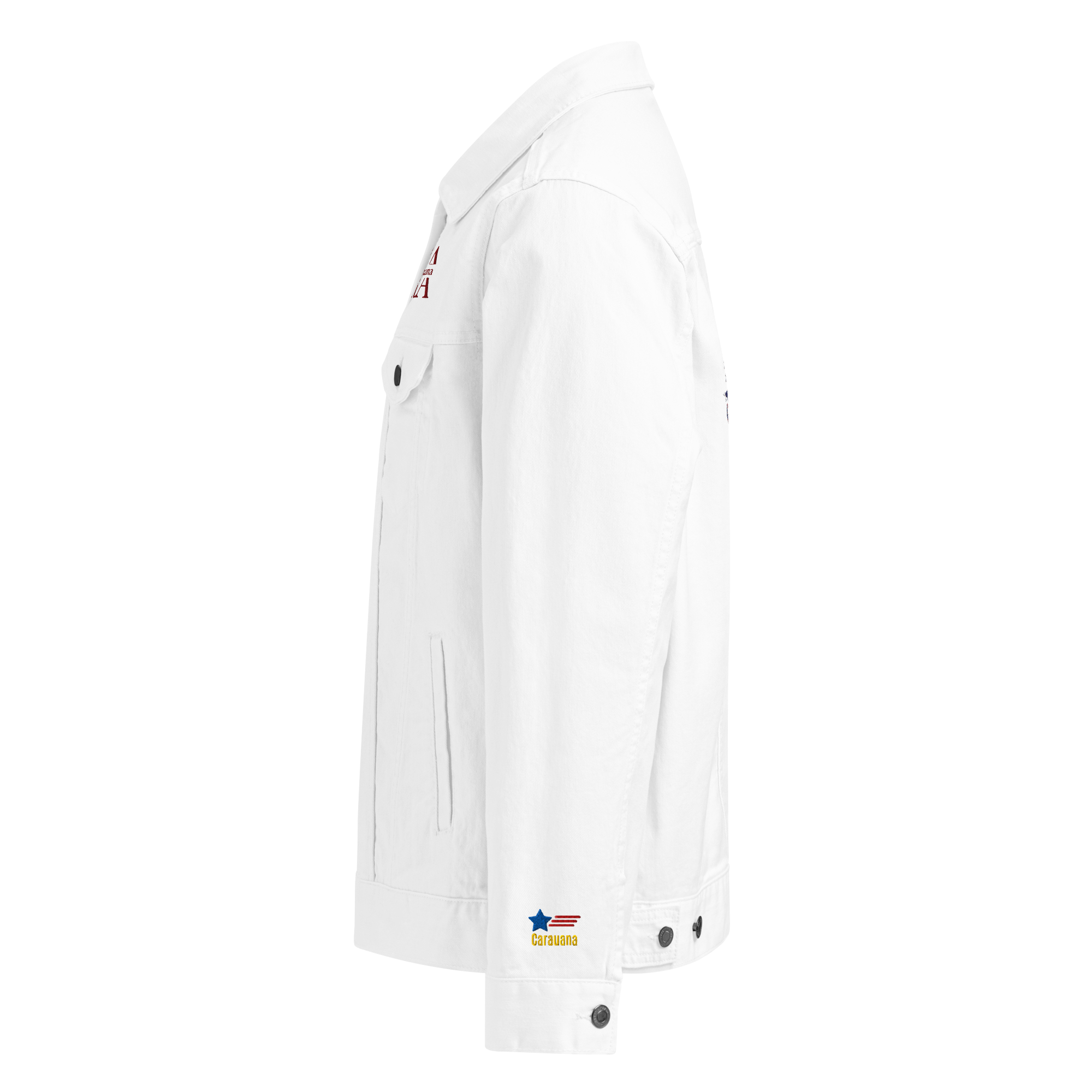 CaRaUaNa Original denim jacket white Carauana Store