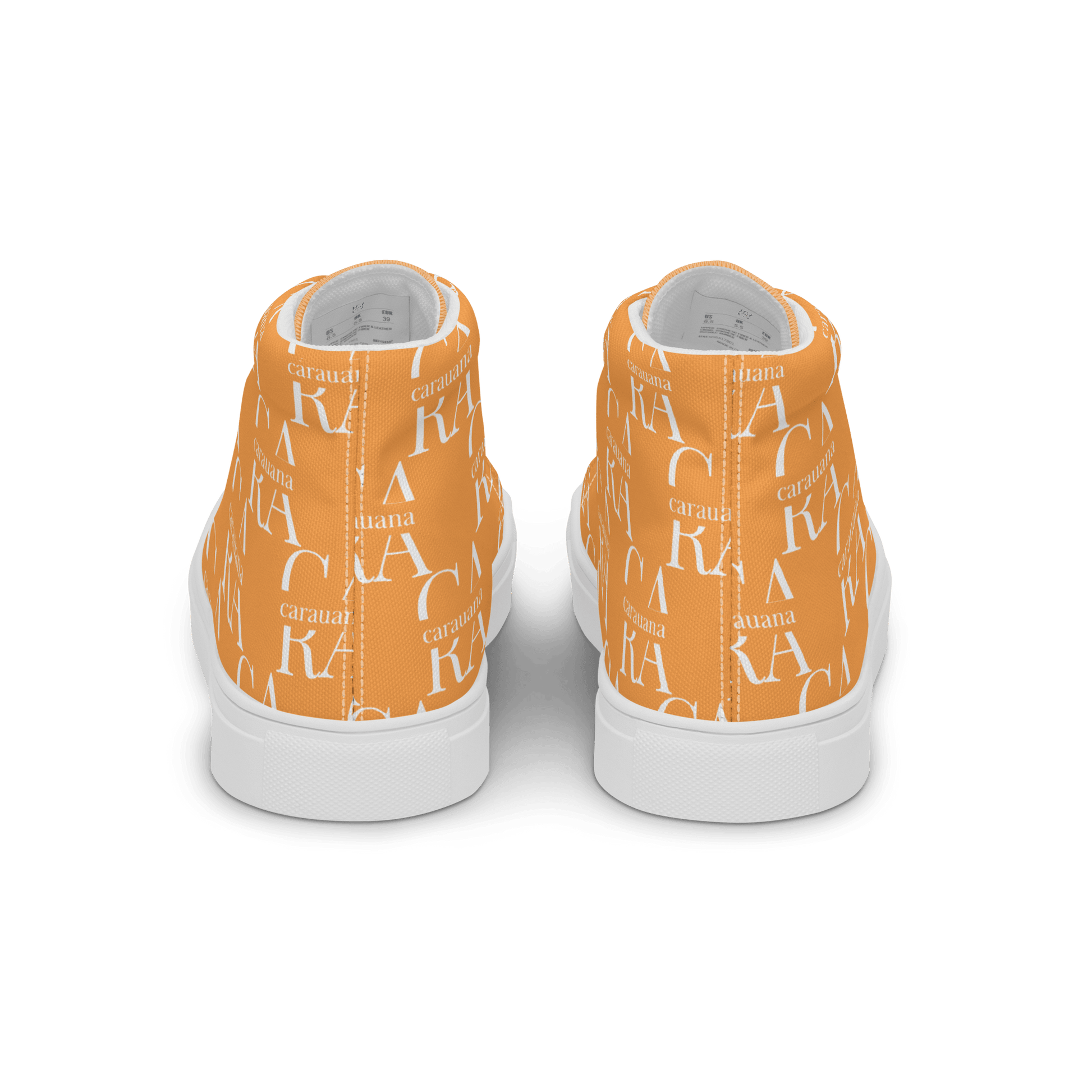 CARAUANA Hip Hop canvas shoes Orange Branded