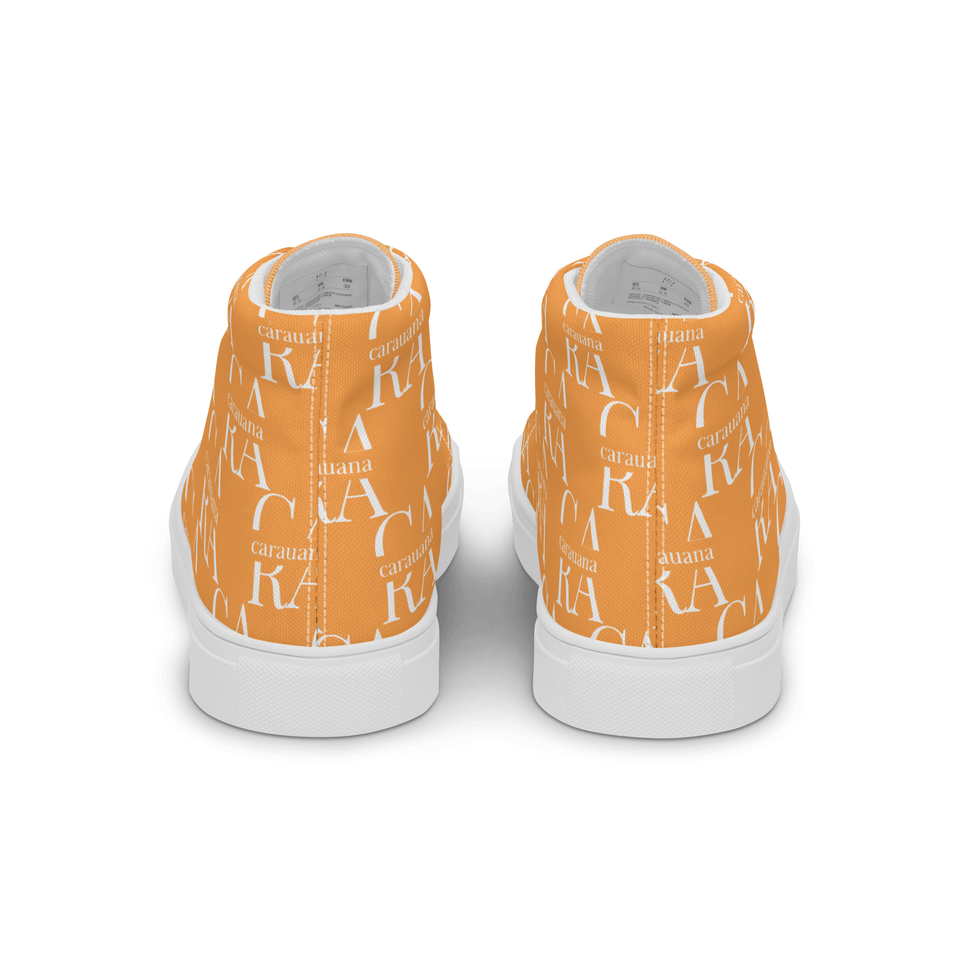 CARAUANA Hip Hop canvas shoes Orange Branded Carauana Store