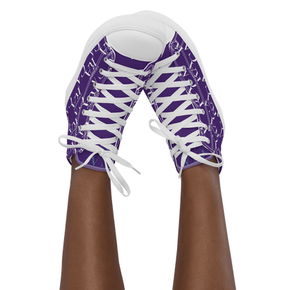 CARAUANA Hip Hop canvas shoes violet Branded