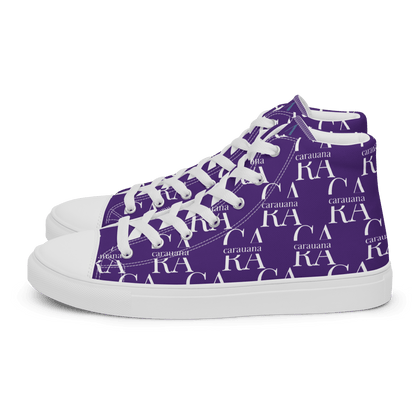 CARAUANA Hip Hop canvas shoes violet Branded