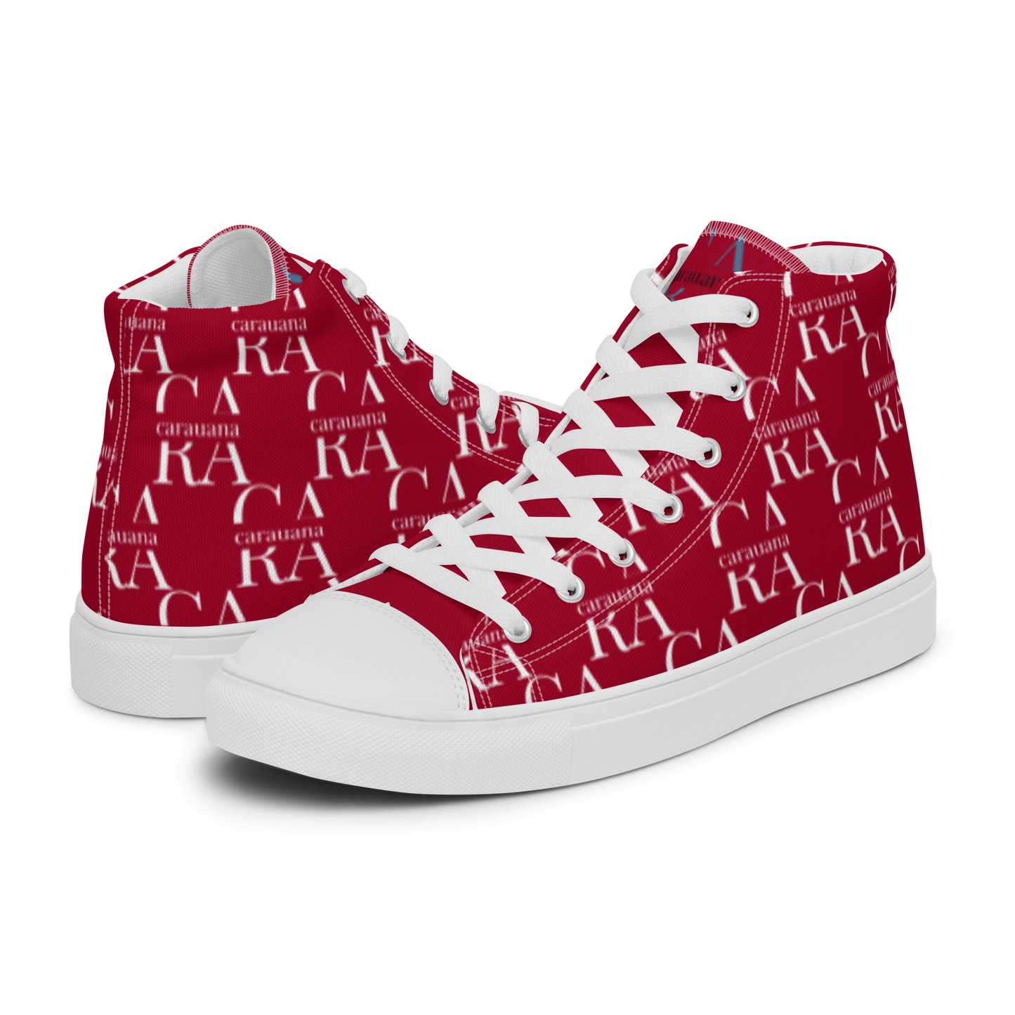 womens-high-top-canvas-shoes-RED