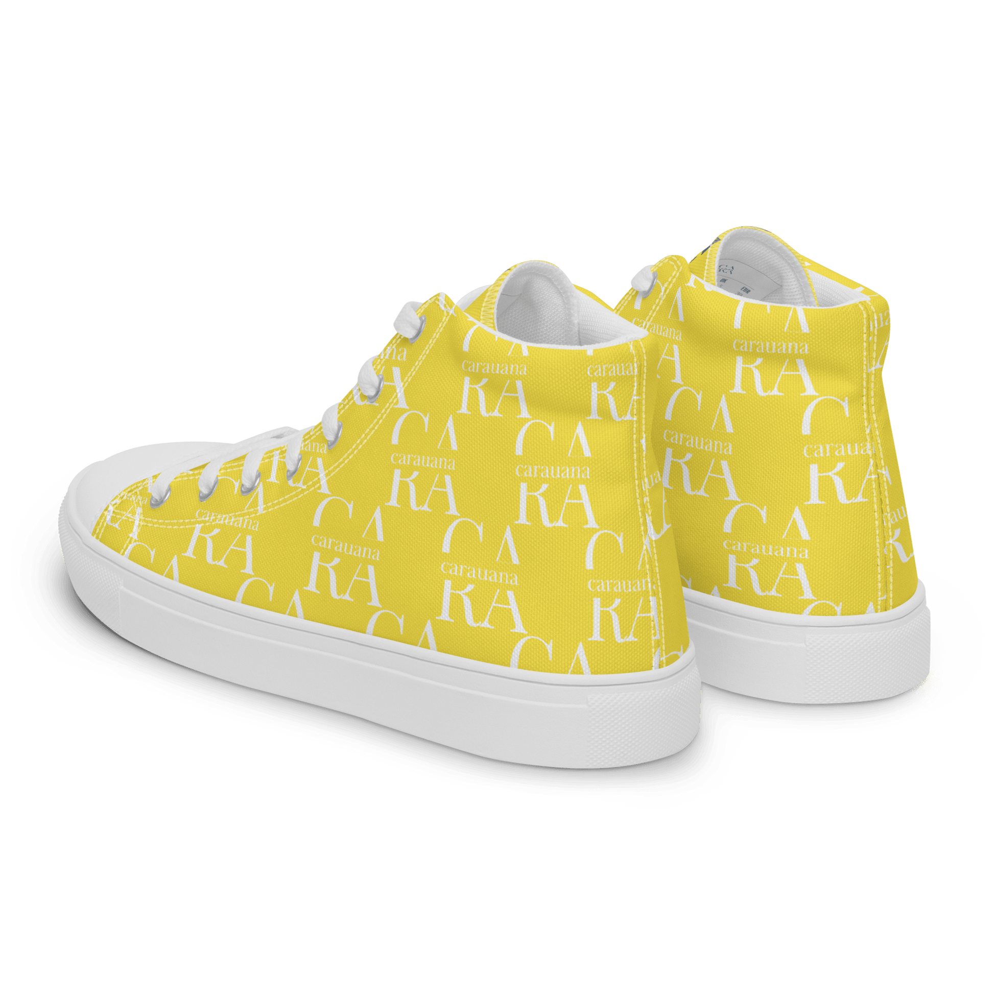 CARAUANA Hip Hop canvas shoes Yellow Branded