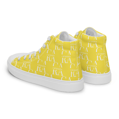 CARAUANA Hip Hop canvas shoes Yellow Branded