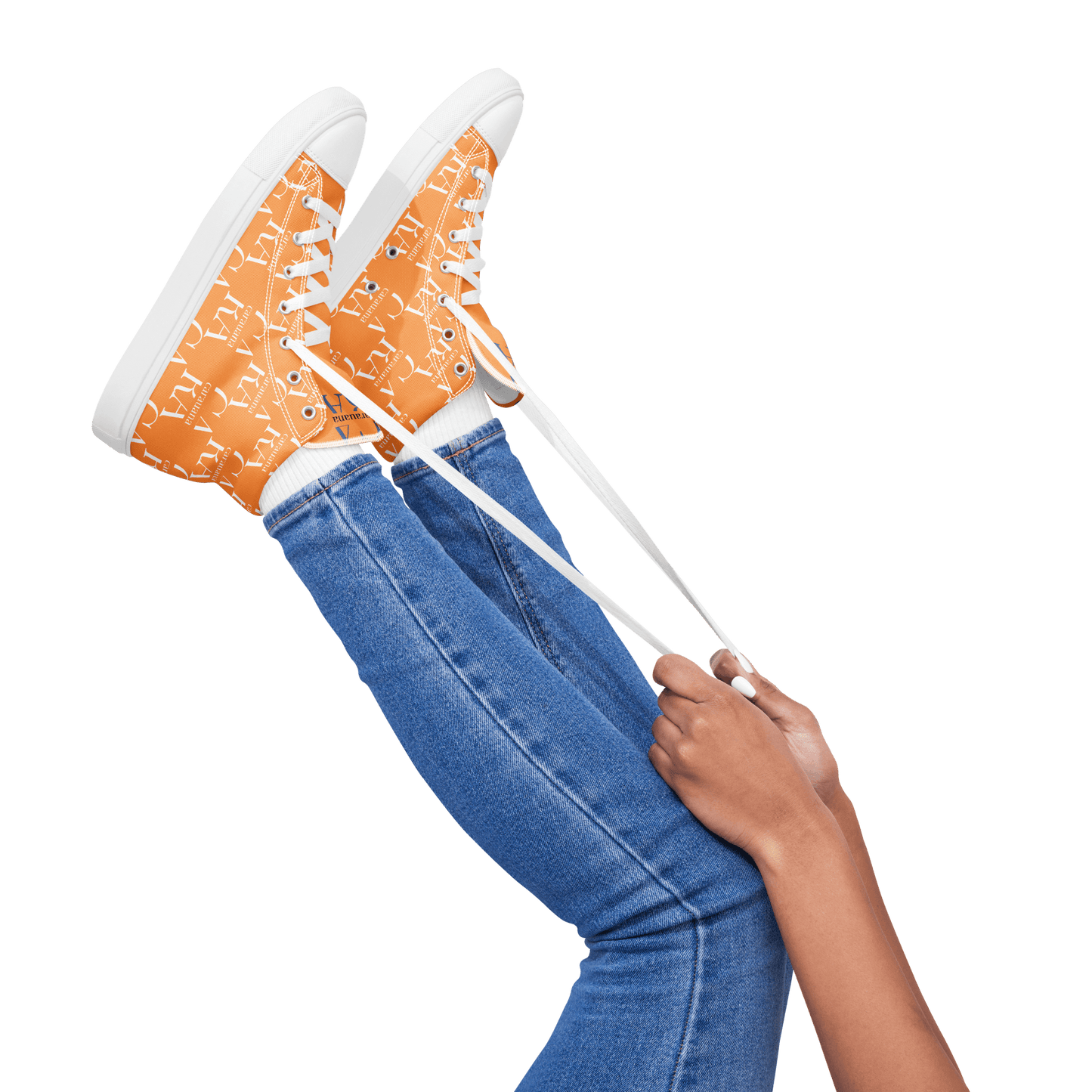 CARAUANA Hip Hop canvas shoes Orange Branded