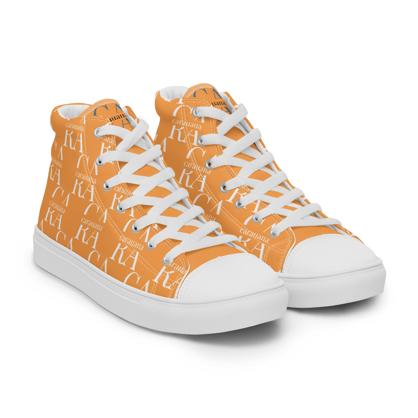 CARAUANA Hip Hop canvas shoes Orange Branded